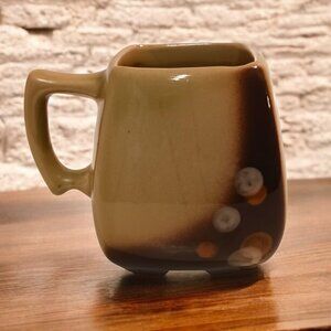 Vintage Laurentian Pottery Mug Artisan Tundra Drip Glaze Mid Century Canada 3390